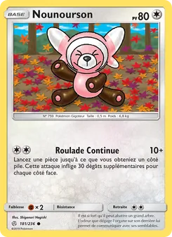 Carte Nounourson 181/236 – Éclipse Cosmique