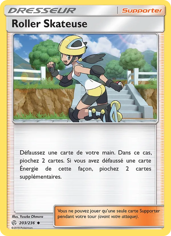 Carte Roller Skateuse 203/236 – Éclipse Cosmique
