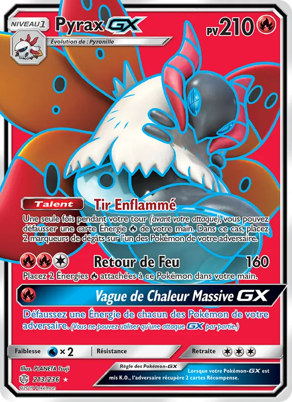 Carte Pyrax GX 213/236 – Éclipse Cosmique
