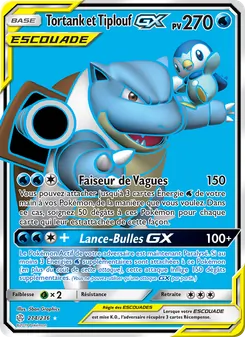 Carte Tortank et Tiplouf GX 214/236 – Éclipse Cosmique