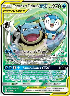 Carte Tortank et Tiplouf GX 215/236 – Éclipse Cosmique