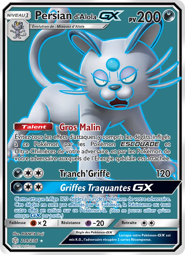 Carte Persian d’Alola GX 219/236 – Éclipse Cosmique