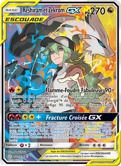 Carte Reshiram et Zekrom GX 222/236 – Éclipse Cosmique
