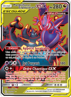 Carte Mandrillon et Engloutyran GX 223/236 – Éclipse Cosmique