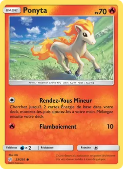 Carte Ponyta 23/236 – Éclipse Cosmique