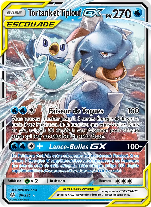 Carte Tortank et Tiplouf GX 38/236 – Éclipse Cosmique