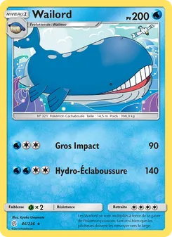 Carte Wailord 46/236 – Éclipse Cosmique