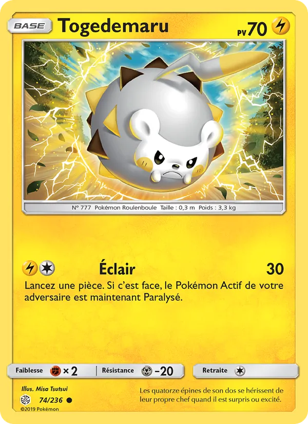 Carte Togedemaru 74/236 – Éclipse Cosmique