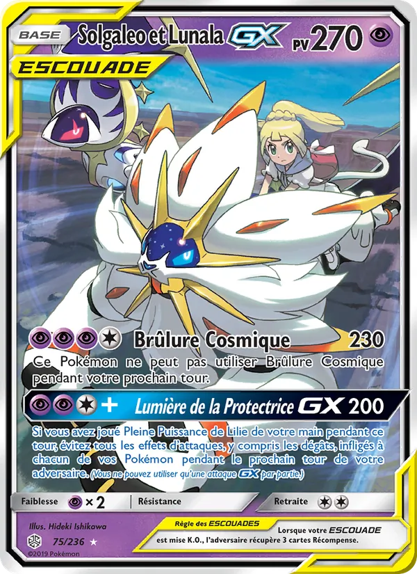 Carte Solgaleo et Lunala GX 75/236 – Éclipse Cosmique