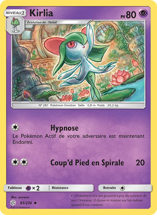 Carte Kirlia 81/236 – Éclipse Cosmique