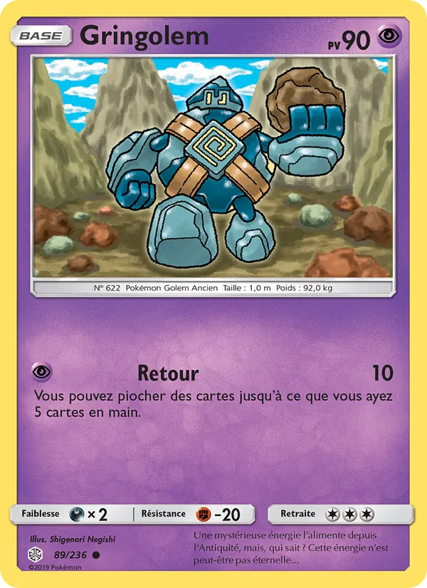 Carte Gringolem 89/236 – Éclipse Cosmique