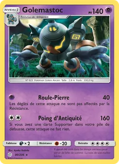 Carte Golemastoc 90/236 – Éclipse Cosmique