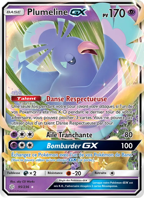 Carte Plumeline GX 95/236 – Éclipse Cosmique