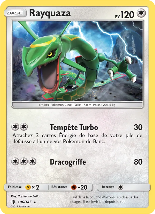 Carte Rayquaza 106/145 – Gardiens Ascendants