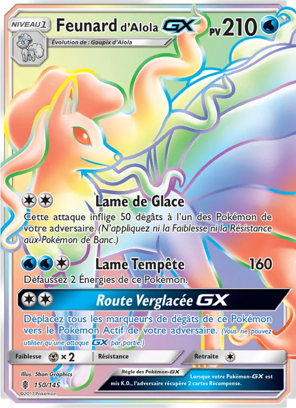 Carte Feunard d’Alola GX 150/145 – Gardiens Ascendants