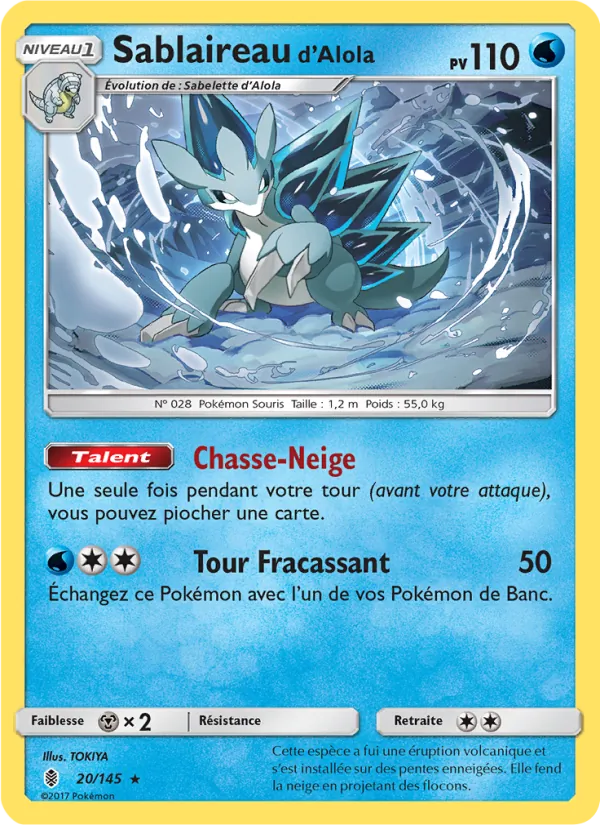 Carte Sablaireau d’Alola 20/145 – Gardiens Ascendants