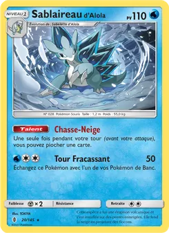 Carte Sablaireau d’Alola 20/145 – Gardiens Ascendants