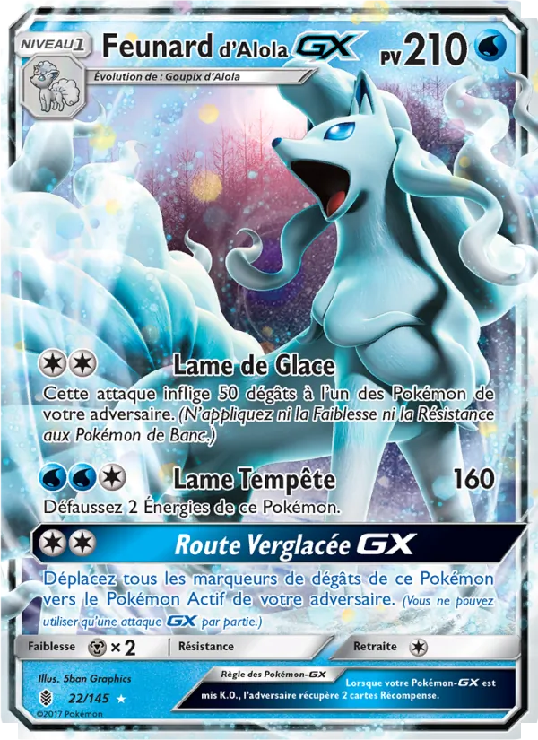 Carte Feunard d’Alola GX 22/145 – Gardiens Ascendants