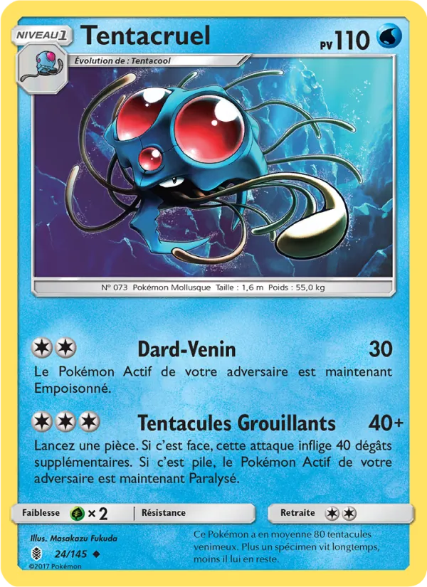 Carte Tentacruel 24/145 – Gardiens Ascendants