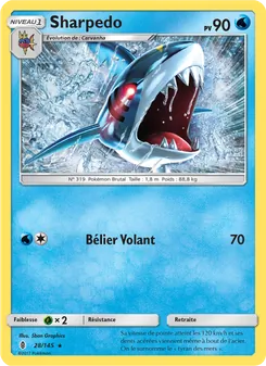 Carte Sharpedo 28/145 – Gardiens Ascendants