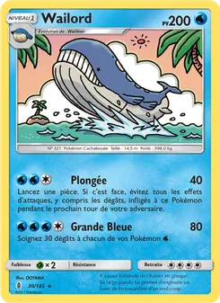 Carte Wailord 30/145 – Gardiens Ascendants