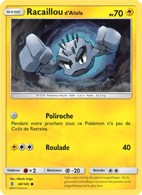 Carte Racaillou d’Alola 40/145 – Gardiens Ascendants