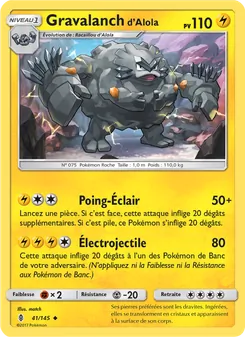Carte Gravalanch d’Alola 41/145 – Gardiens Ascendants