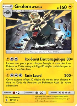 Carte Grolem d’Alola 42/145 – Gardiens Ascendants