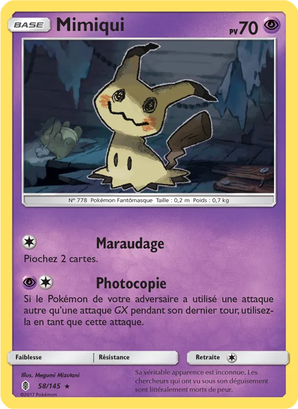 Carte Mimiqui 58/145 – Gardiens Ascendants