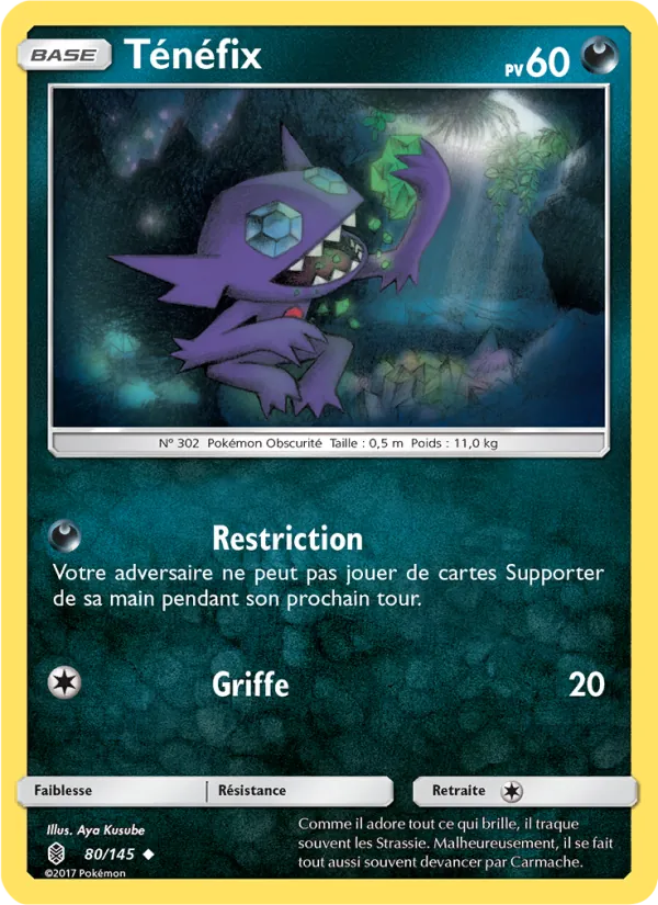 Carte Ténéfix 80/145 – Gardiens Ascendants