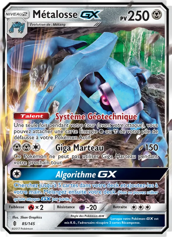Carte Métalosse GX 85/145 – Gardiens Ascendants