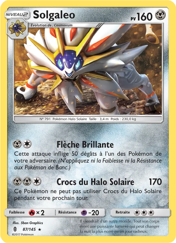 Carte Solgaleo 87/145 – Gardiens Ascendants