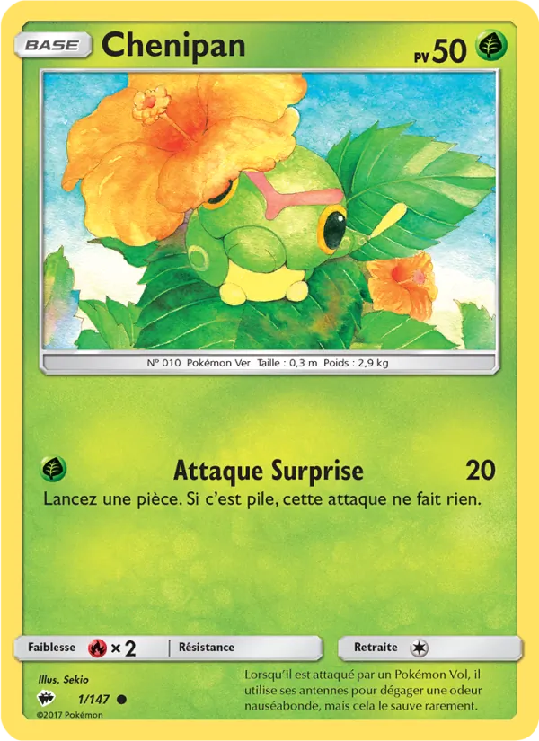 Carte Chenipan 1/147 – Ombres Ardentes