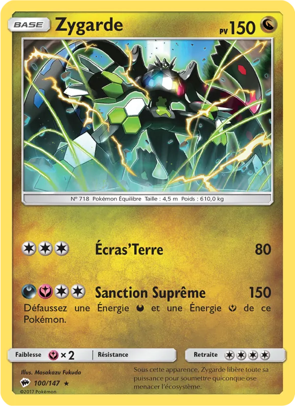 Carte Zygarde 100/147 – Ombres Ardentes