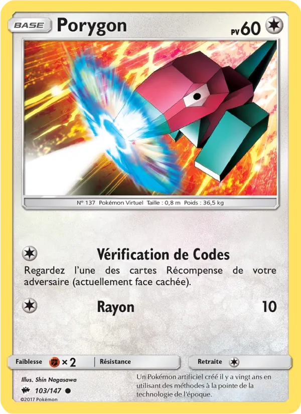 Carte Porygon 103/147 – Ombres Ardentes
