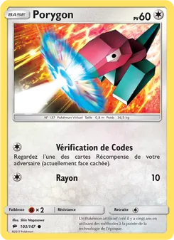 Carte Porygon 103/147 – Ombres Ardentes