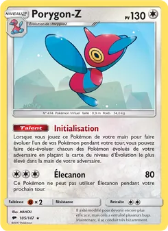 Carte Porygon-Z 105/147 – Ombres Ardentes