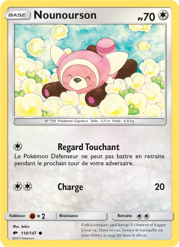 Carte Nounourson 110/147 – Ombres Ardentes
