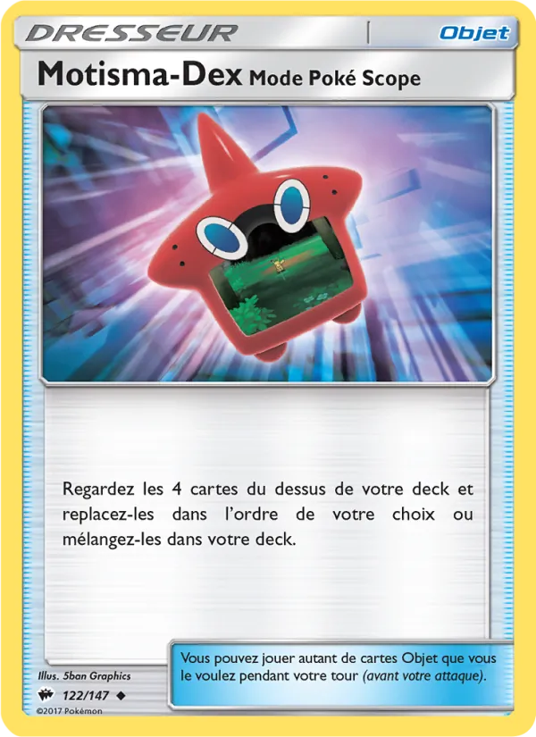 Carte Motisma-Dex – Mode Poké Scope 122/147 – Ombres Ardentes