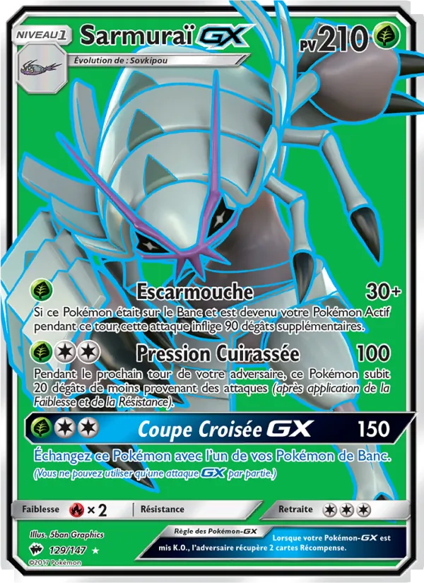 Carte Sarmuraï GX 129/147 – Ombres Ardentes