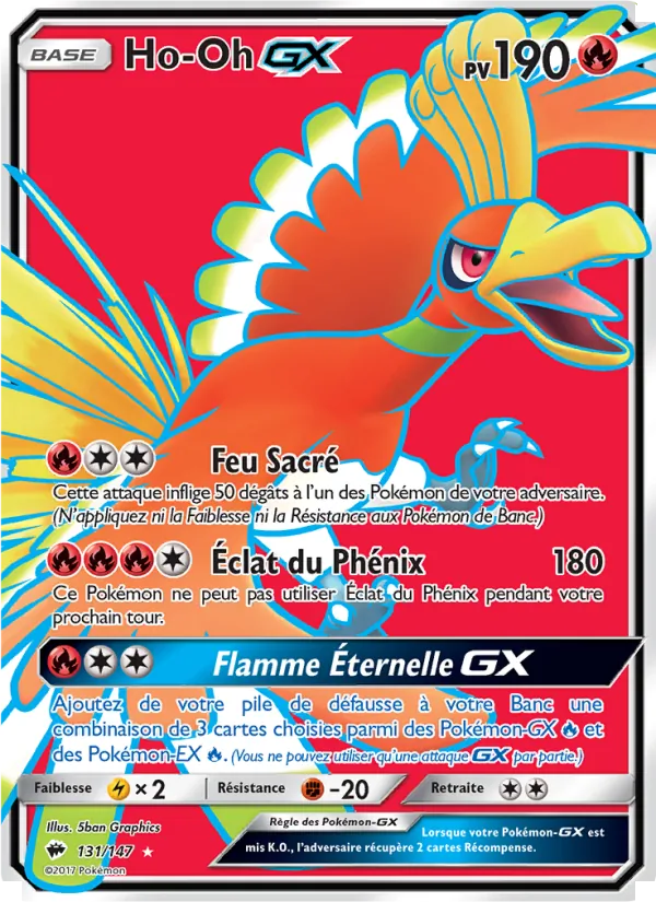 Carte Ho-Oh GX 131/147 – Ombres Ardentes