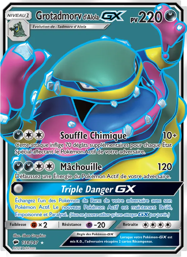 Carte Grotadmorv d’Alola GX 138/147 – Ombres Ardentes