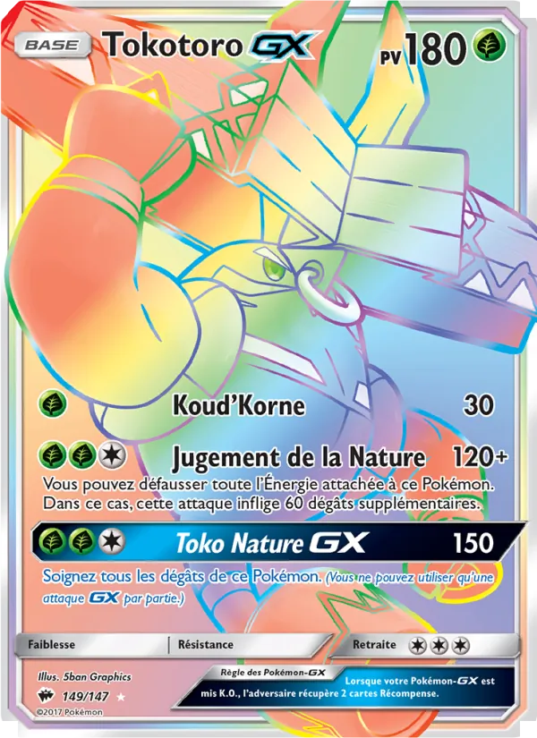 Carte Tokotoro GX 149/147 – Ombres Ardentes