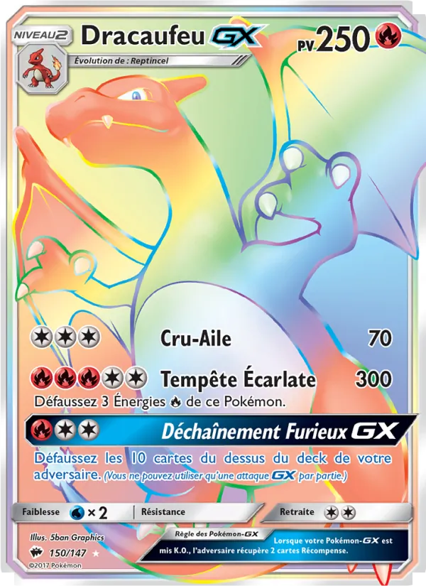 Carte Dracaufeu GX 150/147 – Ombres Ardentes