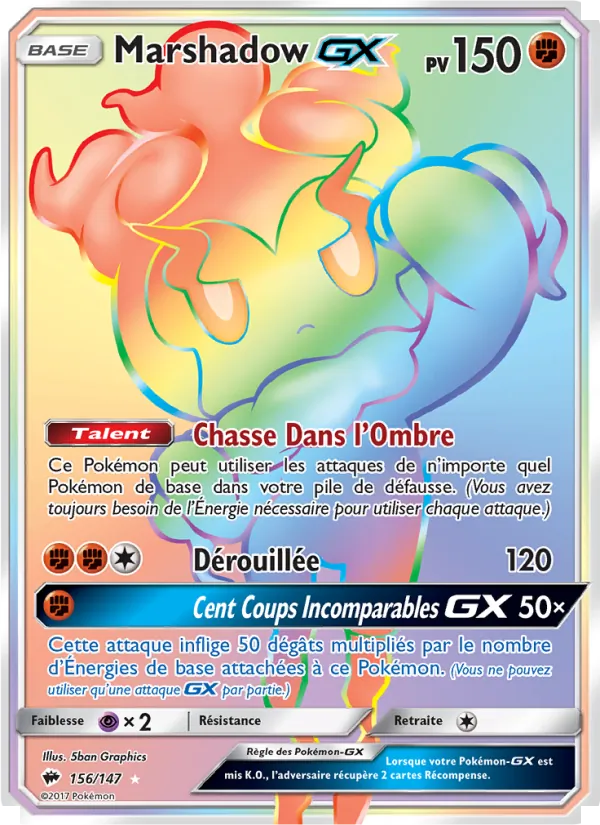 Carte Marshadow GX 156/147 – Ombres Ardentes