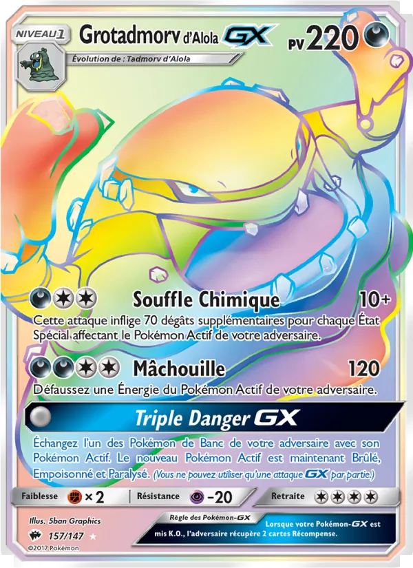Carte Grotadmorv d’Alola GX 157/147 – Ombres Ardentes