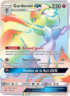 Carte Gardevoir GX 159/147 – Ombres Ardentes