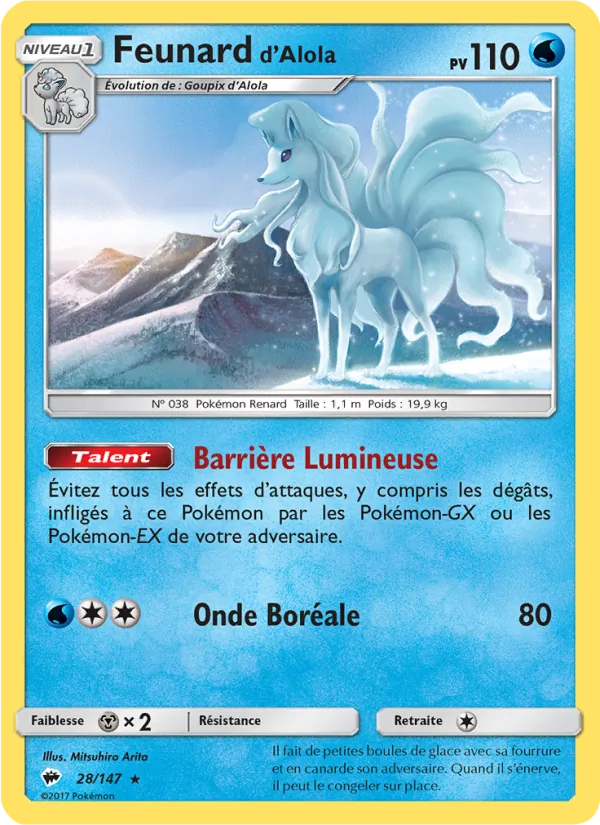 Carte Feunard d’Alola 28/147 – Ombres Ardentes