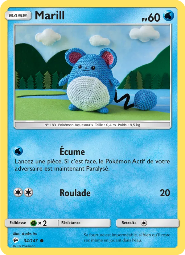 Carte Marill 34/147 – Ombres Ardentes
