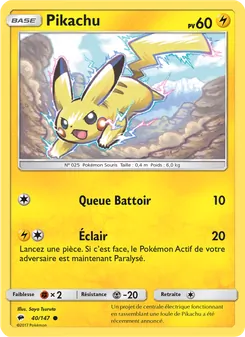 Carte Pikachu 40/147 – Ombres Ardentes